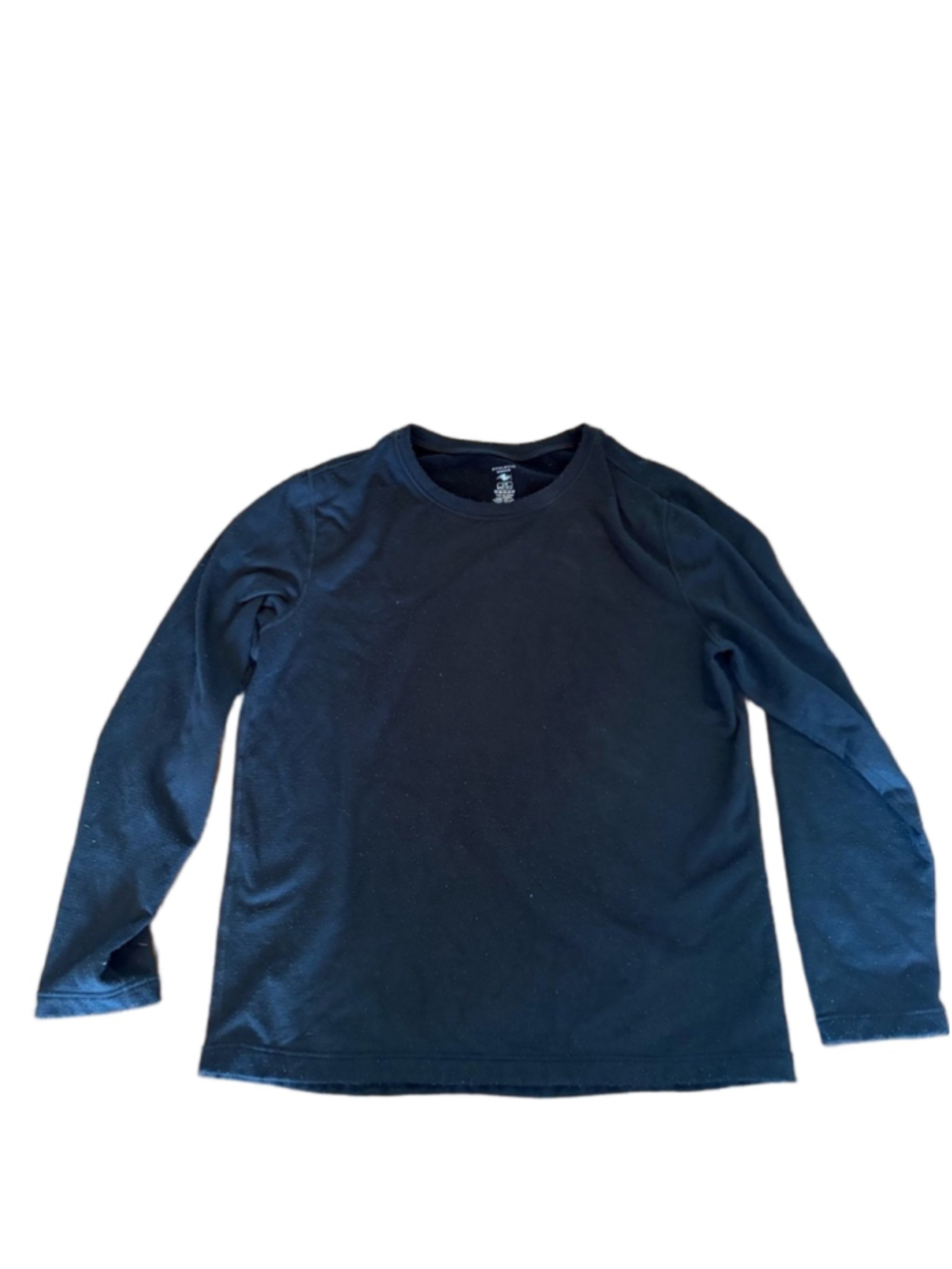 Athletic Works Black Long Sleeve Crew Tee